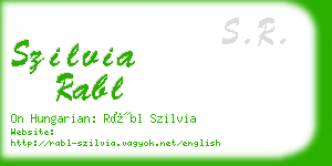 szilvia rabl business card